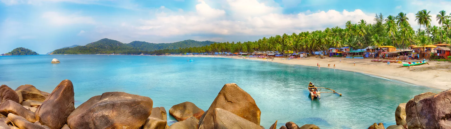 Strandidylle auf Goa in Indien