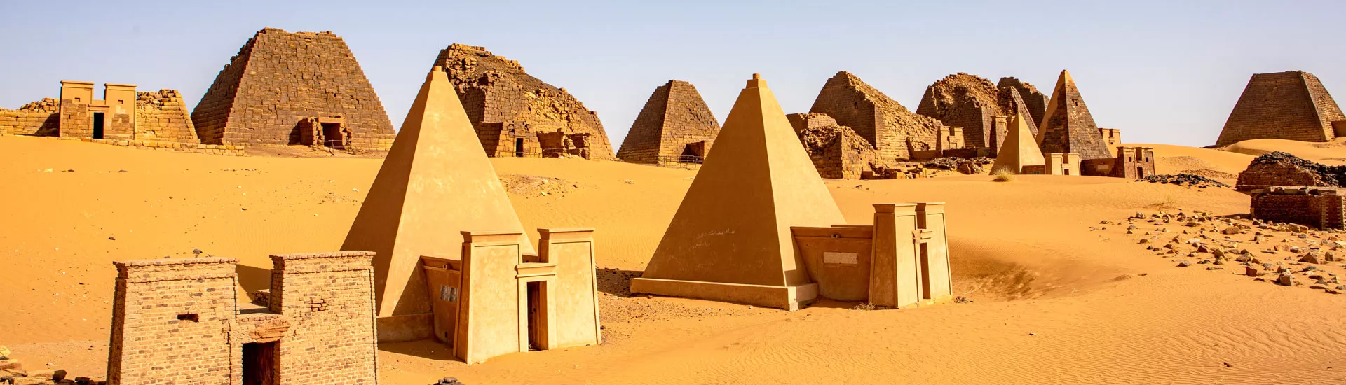 Pyramiden von Meroe nördlich von Khartum